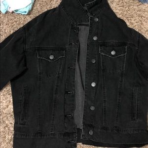 Black jean jacket